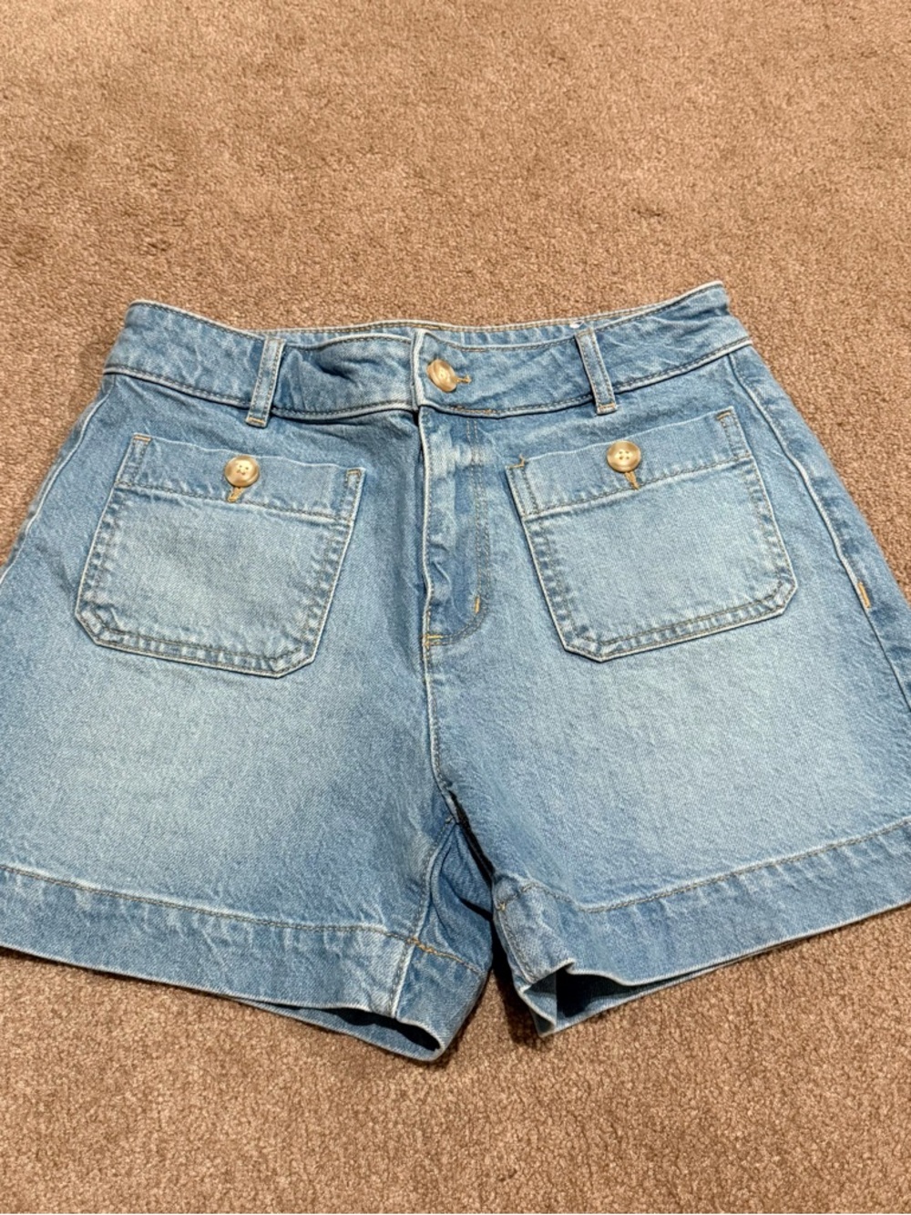Loft Palmer shorts in Light Blue Denim